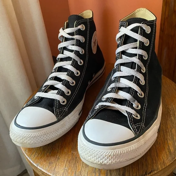 Converse Chuck Taylor All Star High Top Sneakers - Black & White - Picture 3 of 10